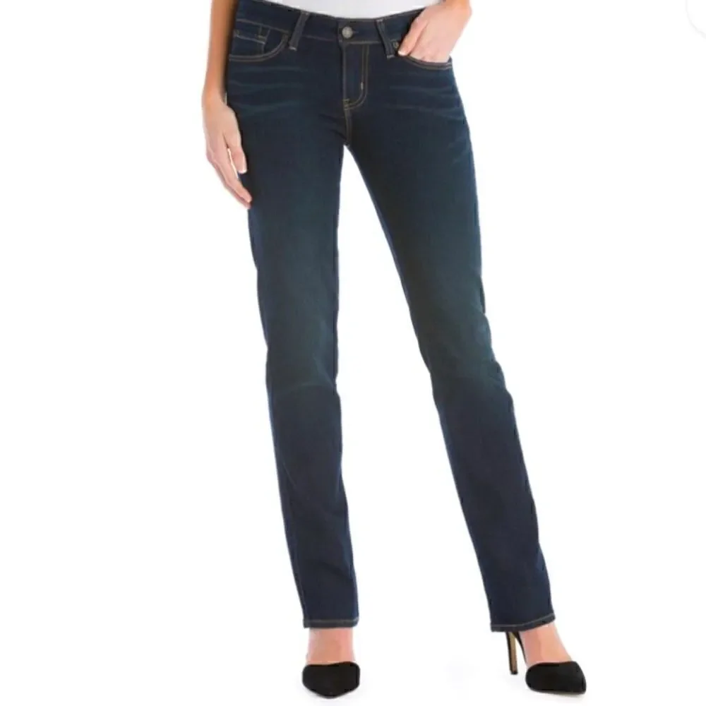 SIGNATURE by LEVI STRAUSS & CO MID RISE STRAIGHT JEANS 12 S NWT